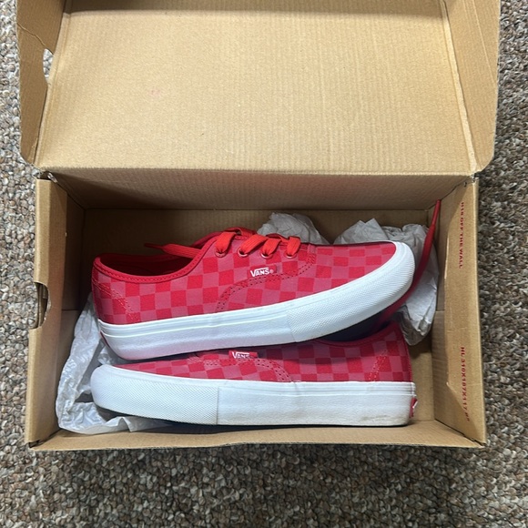 Vans Authentic Pro Red Reflective Checkered ultra cushion HD sz 4.5m/6.5m - Picture 2 of 6